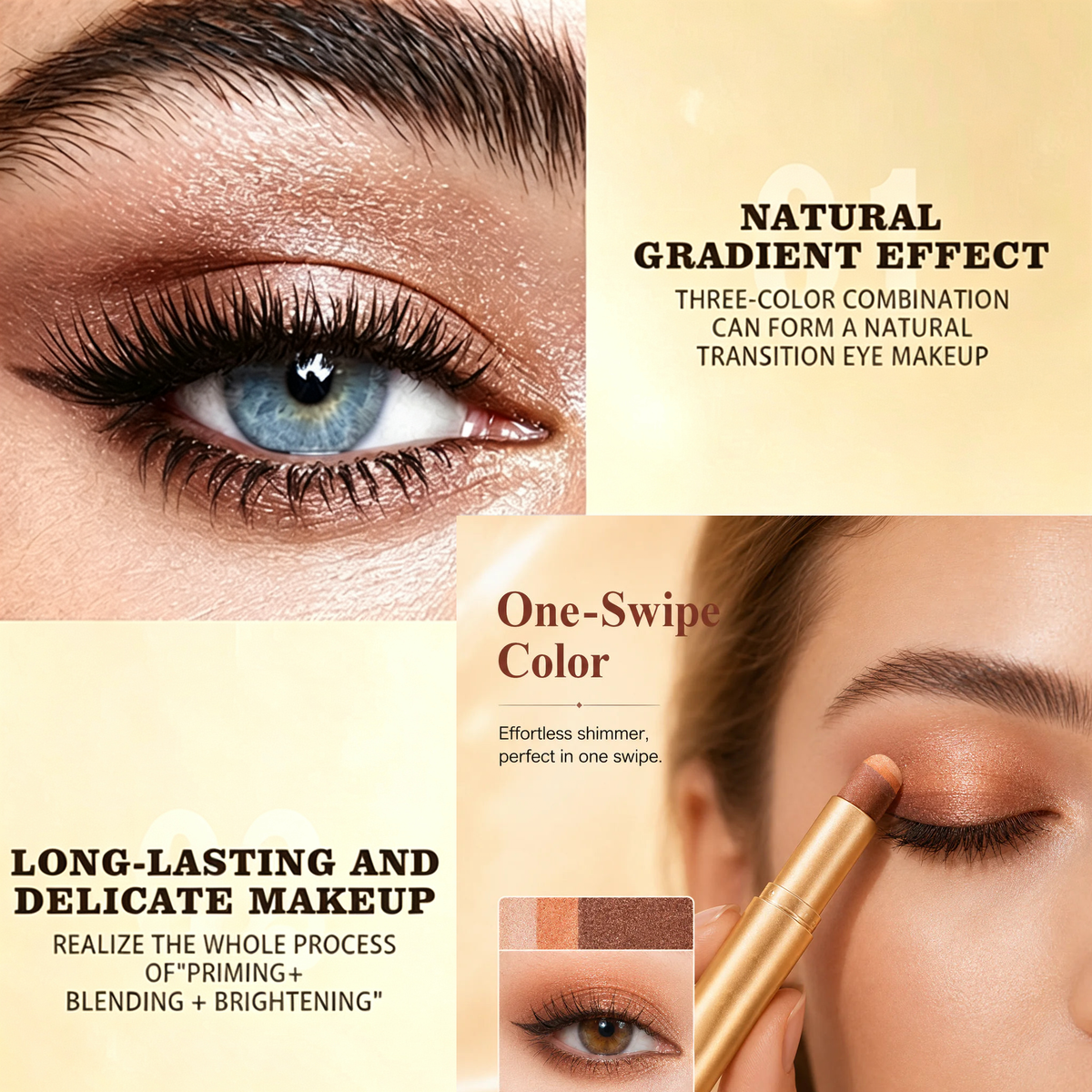 3-in-1 Layered Eyeshadow Stick