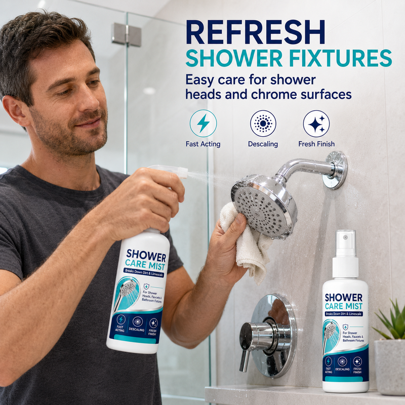 Remove mineral deposits from shower nozzles