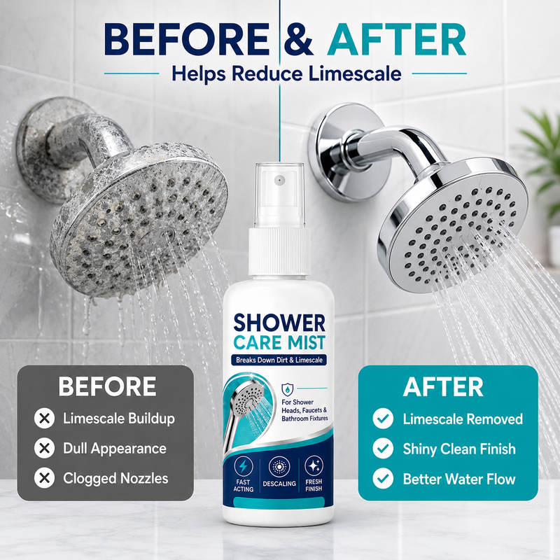 Hard water stain remover for bathroom fixtures