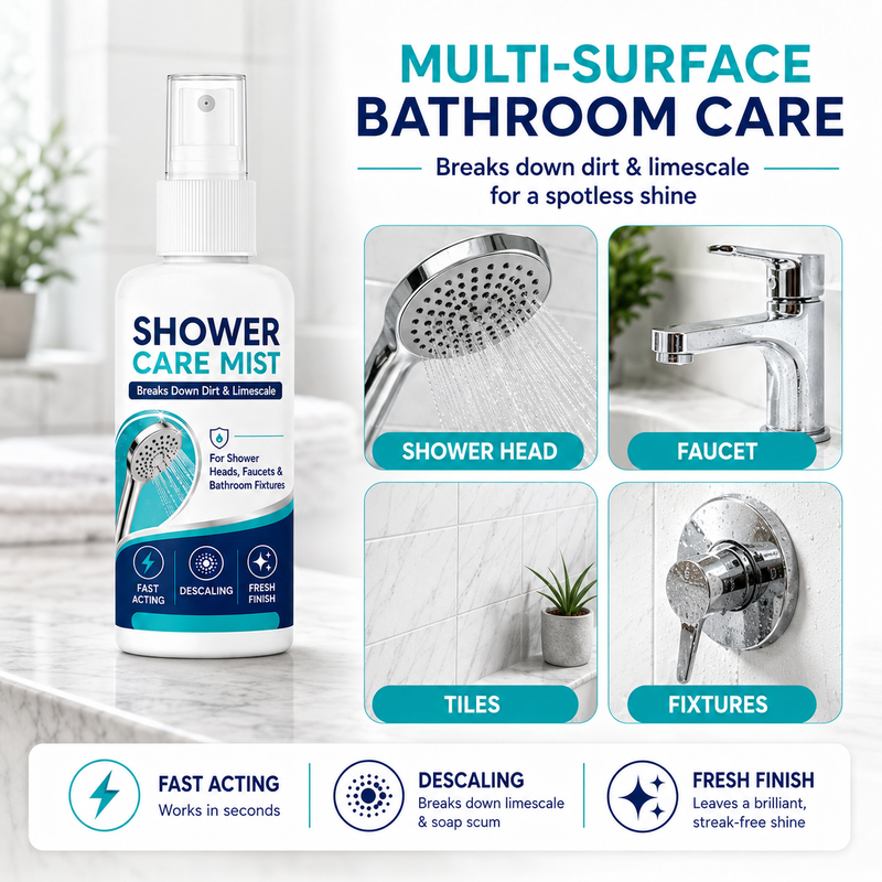 Easy spray on shower limescale remover
