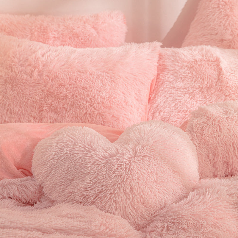 ⏳🔥LIMITED-TIME 50% OFF! ⏰🛏️ Winter Plush Bedding Set – 4‑piece, warm & cozy ✨