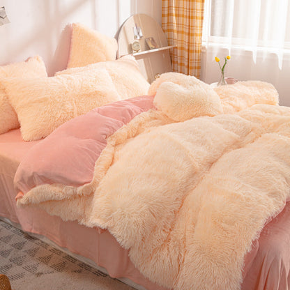⏳🔥LIMITED-TIME 50% OFF! ⏰🛏️ Winter Plush Bedding Set – 4‑piece, warm & cozy ✨