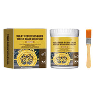 Weather Resistant Water-Based Gold Paint