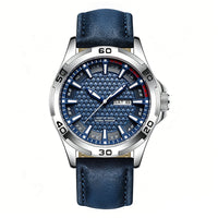 Silver Case Blue Dial