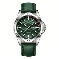 Silver Case Green Dial