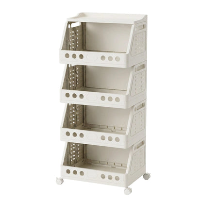 🛒 LIMITED‑TIME 50% OFF! ✨ Multi‑Tier Foldable Storage Cart – Mobile, Compact, Multi‑Room 📦