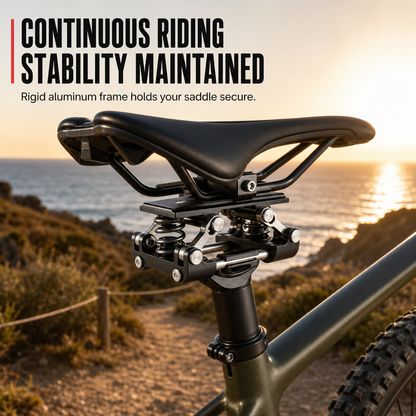Bicycle Saddle Shock Absorber Bike Seat Suspension Device for Mountain Bikes Shock Absorbing and Anti-Bump for Comfortable Riding