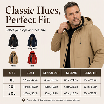 Men's Thickened Waterproof Warm Jacket