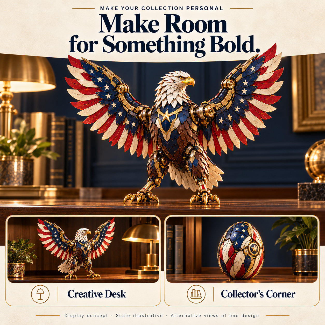 Stars & Stripes Eagle Transforming Egg
