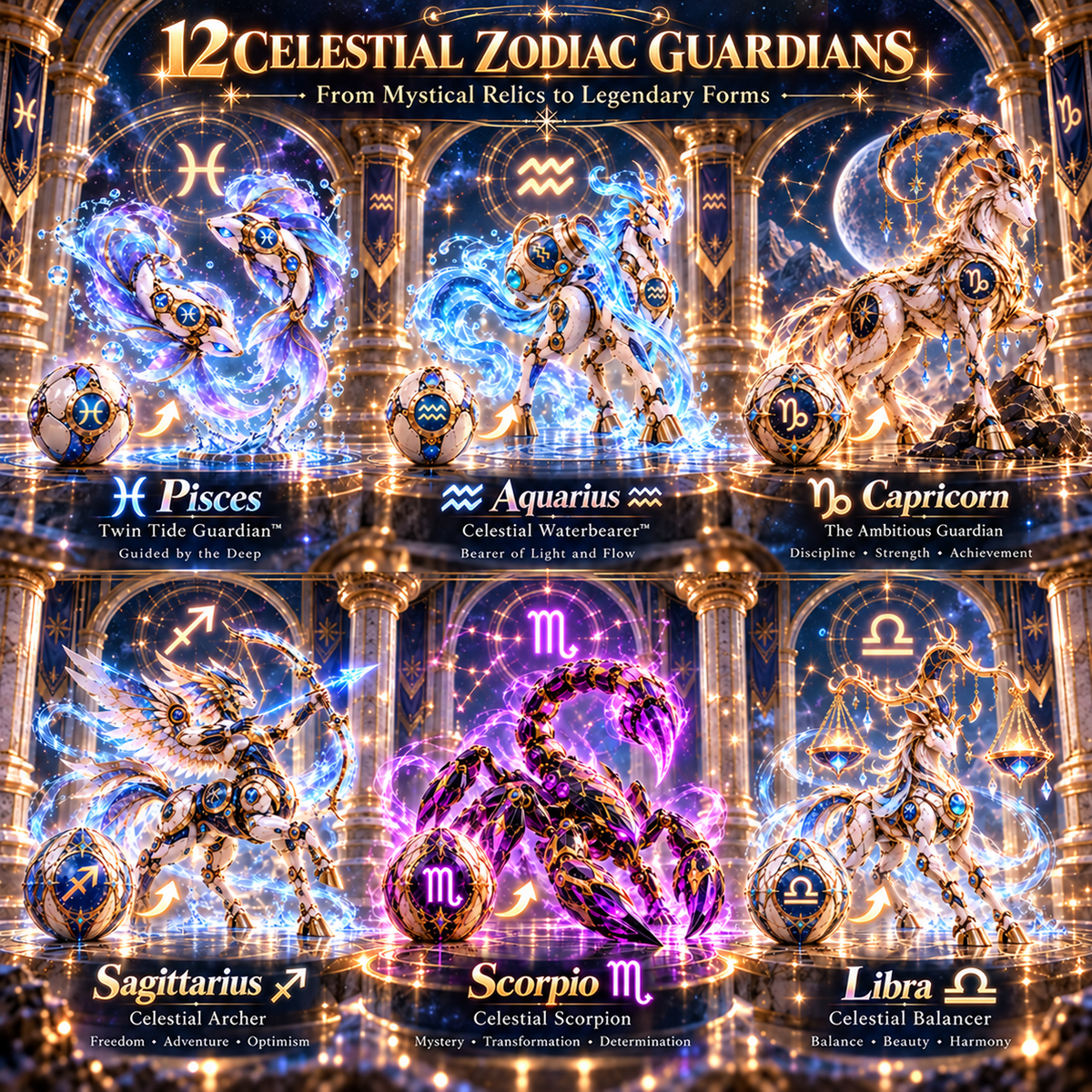 12 Celestial Zodiac Guardians Collection