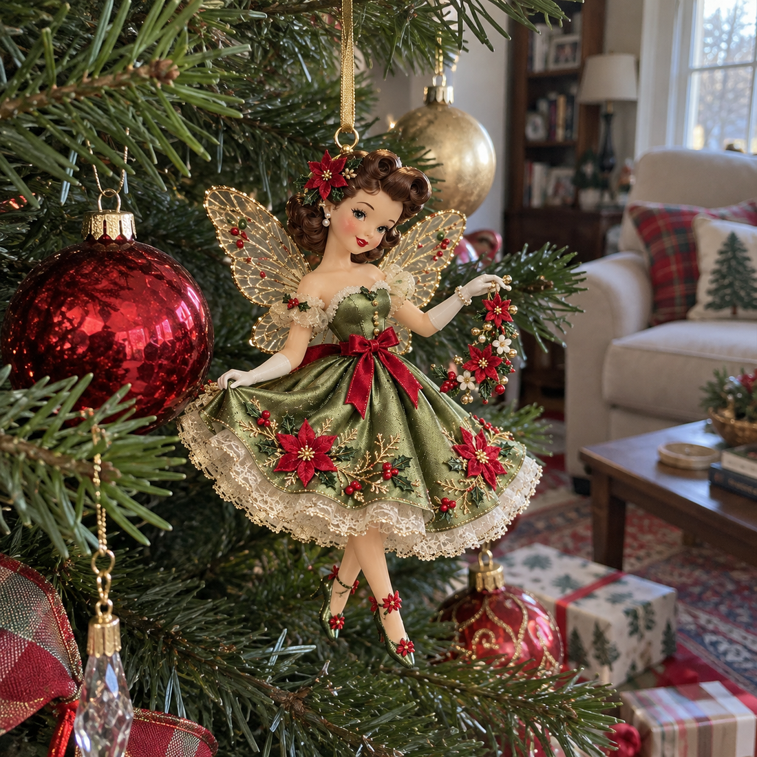 Vintage fairy Christmas ornaments gift inspiration