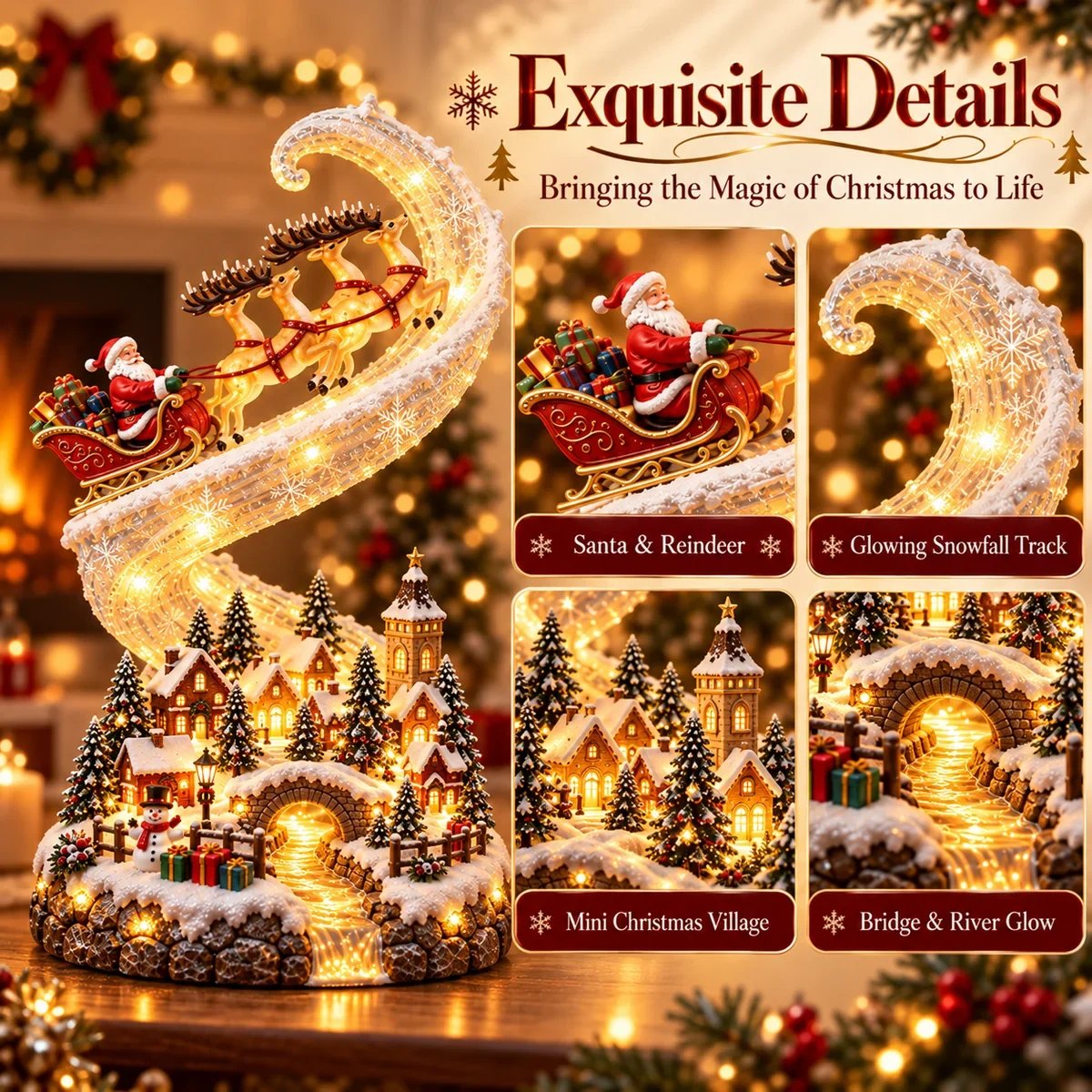 Exquisite details of Santa
