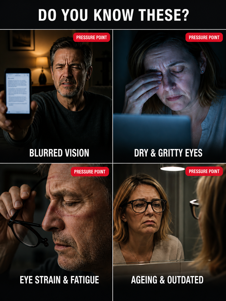 👓 Auto-Adjusting Focus: See clearly near and far without swapping glasses.