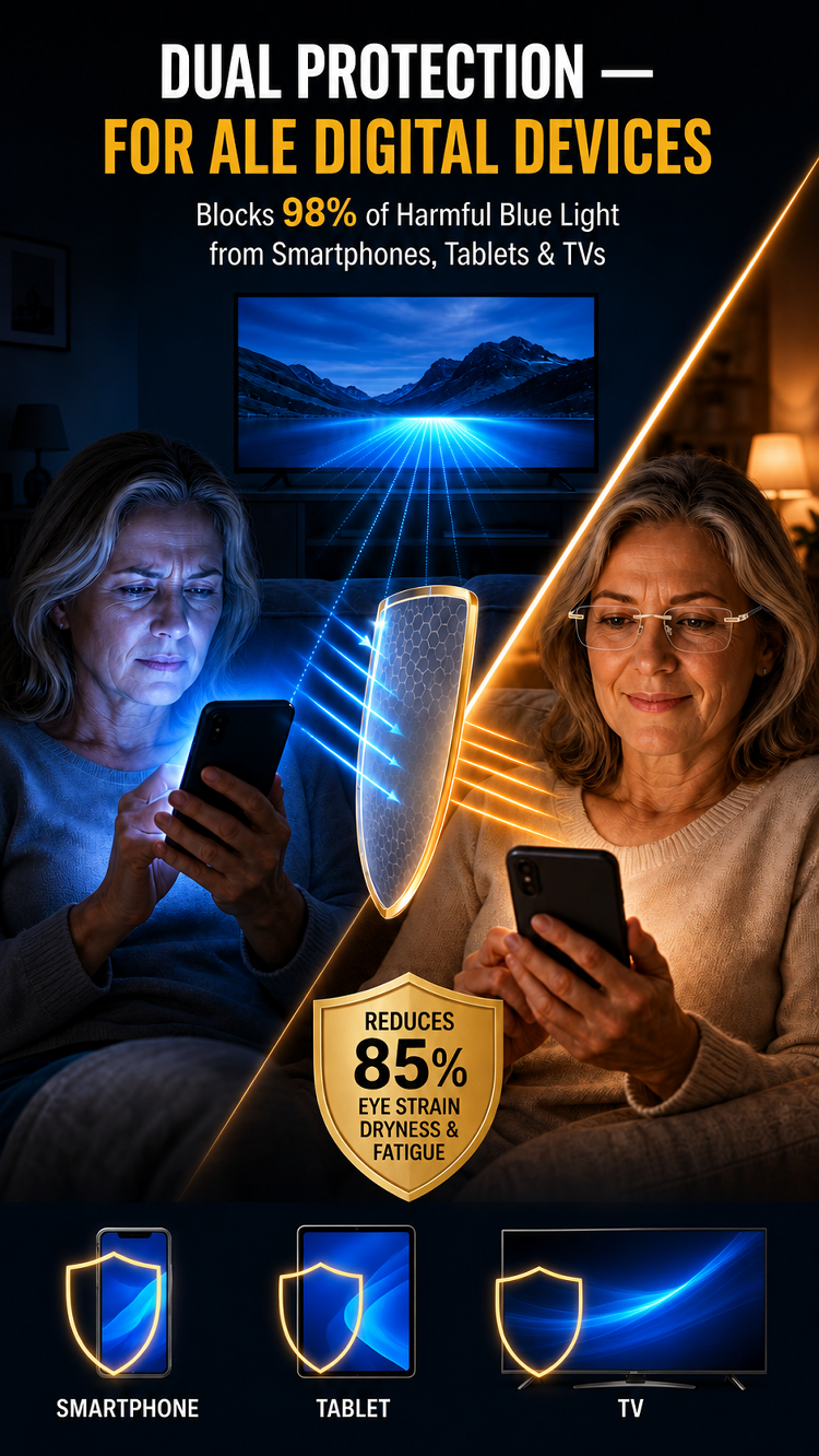 👓 Auto-Adjusting Focus: See clearly near and far without swapping glasses.